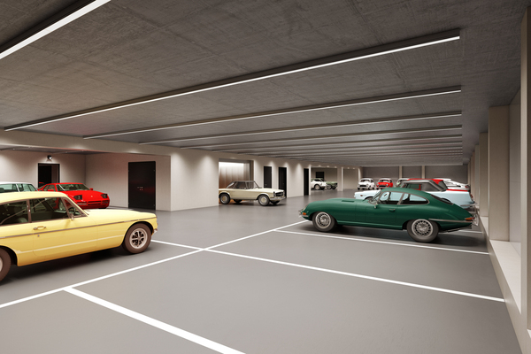 Autohalle - Parkflächen