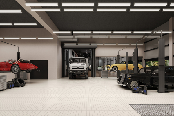Autohalle - Werkstattbereich