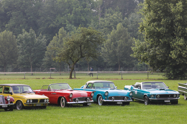 Autos der Gruppe FABAM im Infield - Oldtimer GP Brugger Schachen 2024