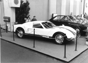 Aztec VW (1967) - zum ersten Mal in Genf ausgestellt, formal an den GT40 erinnernd, Plattform von Volkswagen - Genfer Autosalon 1967