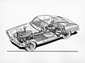 BMW 1600 GT (1967) - Durchsichtszeichung zeigt die technischen Finessen des von Glas übernommenen Sportwagens