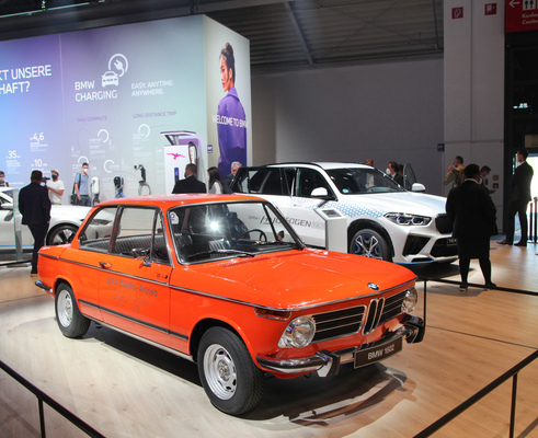 Bild: BMW 1602 Elektro - gebaut für die Olympiade in München 1972 - IAA Mobility 2021