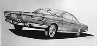 Bild: BMW 2000 CS (1965) - einer der ersten Entwürfe von Dezember 1963