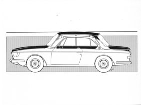 BMW 2000 CS (1965) - gleich lang, aber deutlich flacher als der BMW 1800 (1965)