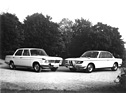 Ab Januar 1966 war der Motor des BMW 2000 CS (rechts) auch in der "Neuen Klasse" erhältlich. Hier ist indes ein BMW 1800 zu sehen