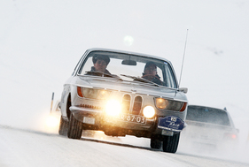 BMW 2000 Cs (1969) - am Winter-RAID 2015