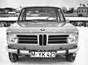 BMW 2002 (1968) - Vorderansicht mit gegenüber dem 1600 leicht modifizierten Kühlergrill