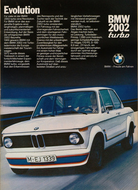 BMW 2002 turbo (1973) - Werbung - Evolution