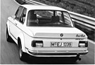 BMW 2002 turbo (1974) - modifizierte Karosserie mit verbreiterten Radläufen und Heckspoiler