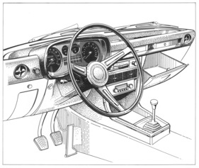 BMW 2500 (1969) - Armaturenbrett, baugleich mit 2800