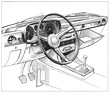 BMW 2500 (1969) - Armaturenbrett, baugleich mit 2800