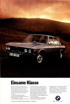 BMW 2500 (1973) - Werbung aus dem Jahr 1973