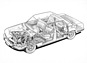 BMW 2800 (1970) - Durchsichtszeichnung zeigt die Technik (© Archiv Automobil Revue) BMW 2800 (1970) - Durchsichtszeichnung zeigt die Technik (© Archiv Automobil Revue)