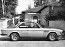 BMW 2800 CS (1968) - Silhouette eines in Silbermétallic lackiertes Coupés