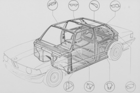 BMW 318 (1975) – selbsttragende Karosserie mit optimierter Struktur