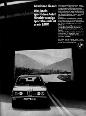 BMW 323i (1980) - in der Werbung