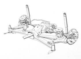 BMW 323i (1983) - Rear axle (1983)