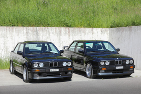 BMW 325i (1988) - "Shadow Line" im Originalzustand, neben BMW M3 - Older Classics am 11. Mai 2025 (1988)