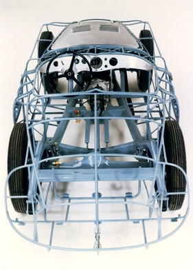 BMW 328 (1939) - Rohrskelett, Chassis - filigranes Kunstwerk von Carozzeria Touring
