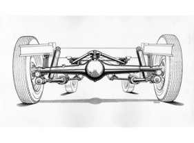 BMW 501 (1952) - die Hinterachse wurde von den zeitgenössischen Testern geschätzt