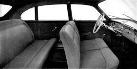 BMW 501 (1954) - Innenraum - abgebildet in einem Verkausprospekt