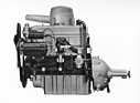BMW 501 B (1954) - Motor mit 72 PS und 1971 cm3 Zylinderinhalt, Doppelfallstromvergaser in Stufenanordnung, wobei die zweite Stufe automatisch einsetzt