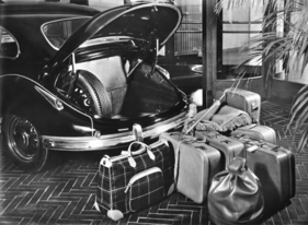 BMW 501 B (1954) - staubdicht und diebstahlsicher können fünf grosse Koffer verstaut werden