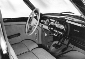 BMW 502 (1954) - Führersitz und Blick auf das Armaturenbrett - Genfer Automobilsalon 1954