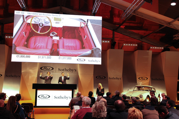 BMW 507 (1957) - als Lot 150 an der RM/Sotheby's Versteigerung in Paris am 3. Februar - Höchstgebot EUR 1'800'000