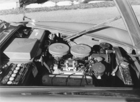 BMW 507 (1958) - Blick in den Motorraum