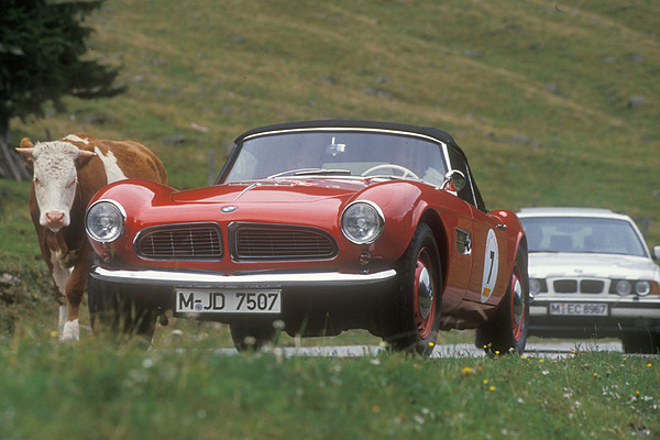 BMW 507 (1958) - Dieter Quester auf dem edlen 507 - Erste Ennstal Classic 1993
