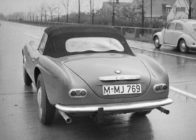 BMW 507 (1958) - bei Geschwindigkeitsmessungen