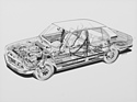 Image: BMW 528 (1975) - Transparent drawing
