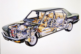 BMW 528i (1981) - Durchsichtszeichnung