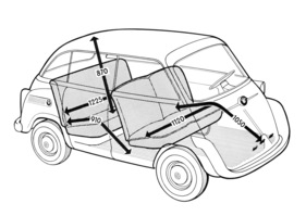 BMW 600 (1957) - viel Platz im Innenraum