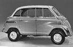 BMW 600 (1958) - viel Raum auf kleiner Fläche, für die Hintensitzenden gibt es nur eine Türe - Genfer Autosalon 1958