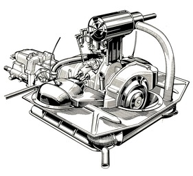 BMW 700 (1959) - Zweizylinder-Boxermotor