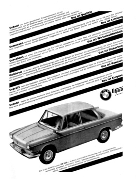 BMW 700 (1962) - Werbung für die Limousine