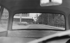 BMW 700 Limousine (1961) - Blick durch die Heckscheibe des damaligen Testwagens