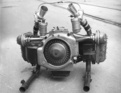 BMW 700 RS (1961) - Blick auf den Motor mit abgenommener Gebläsekühlung - gut sichtbar die Dell'Orto-Vergaser