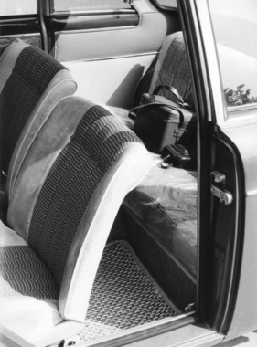 BMW 700 Sport (1961) - Rückbank des Testwagens