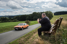 BMW 730 i (1978) - am fünften Tag der Creme21 2015 auf der Etappe Nürnberg-Leipzig