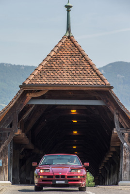 BMW 850i (1990) - Tagfahrlicht gab es damals noch nicht, heute bleiben die Lampen (in der Schweiz) ständig ausgeklappt