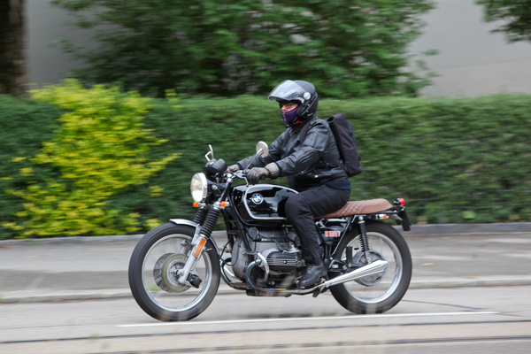BMW Boxer-Motorrad bei der Ankunft - Albisgütli Classics - Cars & Bikes August 2021