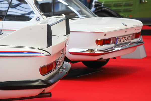 BMW E9 als CSL "Batmobile" und zivilsiertes Coupé - Klassikwelt Bodensee 2024