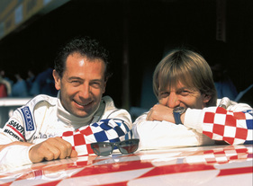 BMW Fahrerduo Johnny Cecotto (links) und Joachim Winkelhock