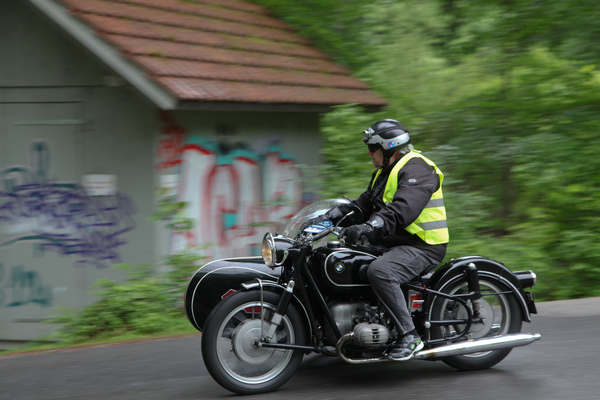 BMW-Gespann auf der Rundfahrt - Oldtimer in Obwalden (O-iO) 2018