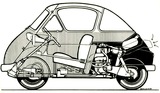 BMW Isetta (1955) - Blick durch die Isetta