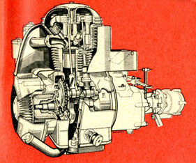 BMW Isetta (1955) - Der BMW-Viertaktmotor ist obengesteuert