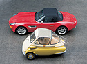 BMW Isetta (1960) - zusammen mit dem BMW Z8 im Jahr 2002 - kaum Gemeinsamkeiten